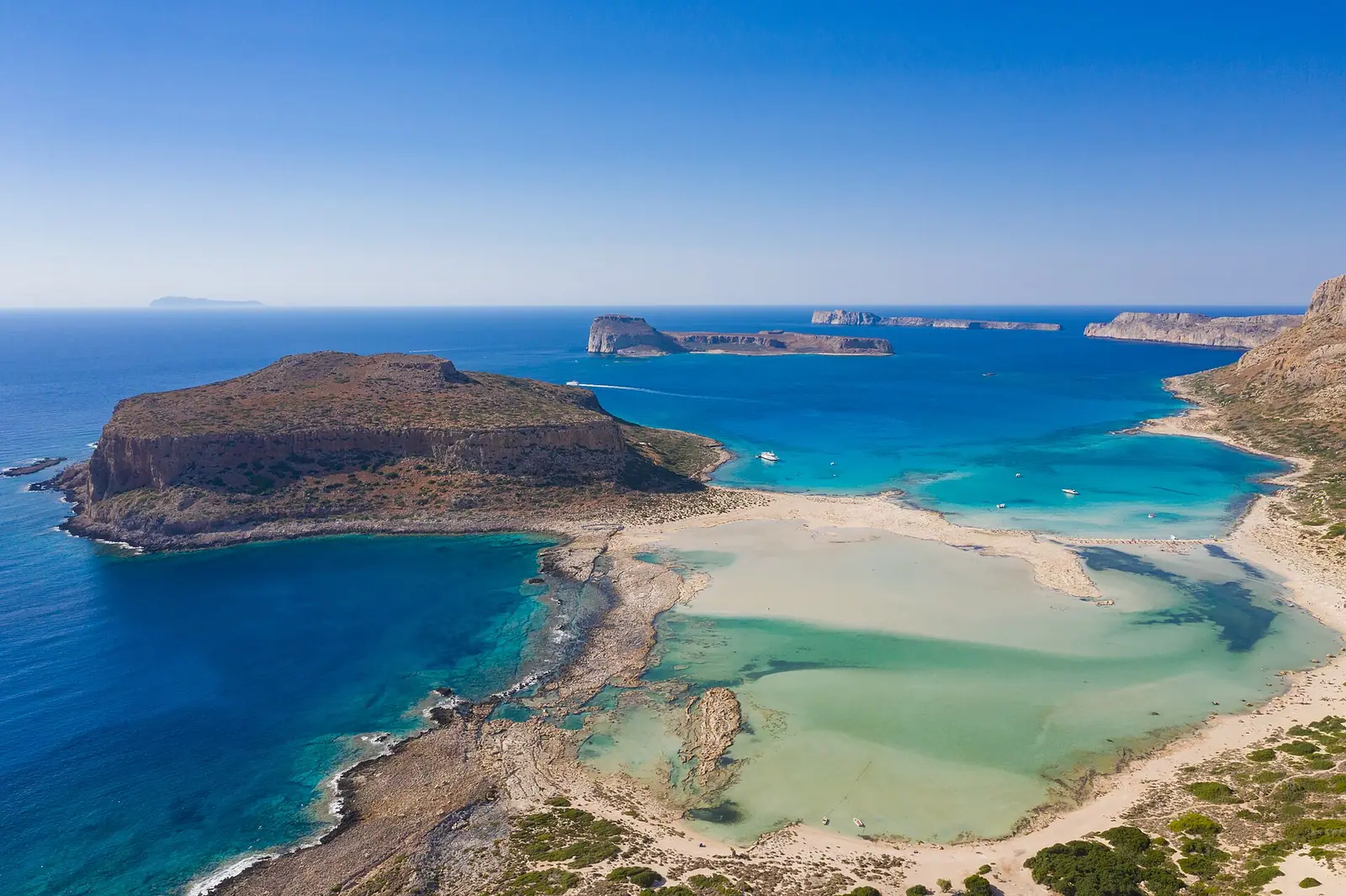 The coast and landscape of Crete